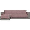 Italian Bed Linen Copridivano Antiscivolo Comfort con Penisola SX, Bordeaux, 290 cm