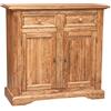 Biscottini INTERNATIONAL ART TRADING 112x45x105 cm | Spaziosa Madia Soggiorno | Credenza Legno massello, Marrone, V-L3879-NT