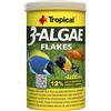 Tropical 3-Algae Flakes 1000ml / 200g - Mangime Universale per Pesci d'Acqua Dolce e marini, in Scaglie