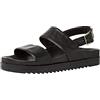 Tamaris 1-1-28402-28, Sandali con Tacco Donna, Pelle Nera, 39 EU