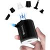AKSOUL Pompa ad aria a batteria per gonfiabile: portatile, ricaricabile, batterie da 4000 mAh, con 3 ugelli, gonfiatore automatico elettrico per galleggianti da piscina, pad, materasso, giocattoli