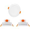 ENUOTEK Lampade Plafoniere Faretti a LED da Incasso Soffitto Dimmerabile 10W Colore di Illuminazione Regolabile 3000K 4000K 5000K 220V-240V Foro Soffitto ?90-105MM IP44 Lot di 3