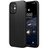 SURPHY Cover Compatibile con iPhone 12 Mini(5.4), Custodia in Pelle PU per iPhone 12 Mini Sottile Cover Antiurto con AntiGraffio Protettiva Case per iPhone 12 Mini, Nero