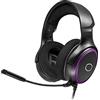 Cooler Master MH650 RGB Gaming Headset with Virtual 7.1 Surround Sound - Cross-Platform Compatible with 50mm Neodymium Audio Drivers, Ultra-Clear Boom Mic and Portable Frame - USB Type A, Black