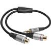 celexon adattatore audio 0,25 m jack stereo 3,5 mm a 2x Cinch M/F - serie Professional