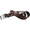 Ferplast Collare per cani VIP C25/45, Robusto cuoio di toro, Facile da regolare, A: 37÷45 cm - B: 25 mm Marrone