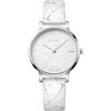 WENGER Donna Metropolitan Donnissima - Orologio al quarzo analogico in acciaio inossidabile con cinturino in pelle bianca fabbricato in Svizzera 01.1731.109