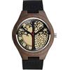 SUPBRO Orologio da Uomo Orologi in legno da uomo e da donna naturale legno al quarzo giapponese albero della vita