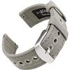 Archer Watch Straps - Cinturini per Orologio in Tela a Sgancio Rapido (Grigio Cenere, 18mm)