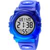BEN NEVIS Orologio da Polso Orologi Sport per Bambini Digitale Multifunzione Impermeabile LED Luce Allarme Calendario Data con Cinturino in Silicone Blu