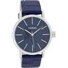 Oozoo Orologio da polso con cinturino in pelle per articoli speciali decollettore vendita residuo outlet a prezzo ridotto variante 1, C8422 - blu scuro/blu scuro, cinghia