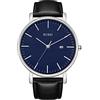 BUREI Uomo Orologio da Polso al Quarzo Classico con Cassa Ultra Sottile Design Minimalista Quadrante Analogico Data Finestra