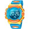 BEN NEVIS Orologio da Polso Orologi Sport per Bambini Digitale Multifunzione Impermeabile LED Luce Allarme Calendario Data con Cinturino in Silicone Blu