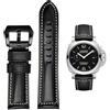 FOUUA Cinturino per orologio PANERAI Cinturino 22mm 24mm 26mm Cinturino per orologio militare in pelle vintage Cinturino per cinturino per uomo PANERAI LUMINOR 44