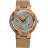 SUPBRO Orologio da Uomo in Legno Orologio Legno Uomo Naturale Orologio Analogico Al quarzo Orologi da Polso Elegante in Legno