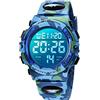 BEN NEVIS Orologio da Polso Orologi Sport per Bambini Digitale Multifunzione Impermeabile LED Luce Allarme Calendario Data con Cinturino in Silicone Blu