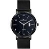 SUPBRO Orologio Uomo Automatico Movimento Al Quarzo Bracciale in Acciaio Inossidabile Quadrante Minimalista 30m Impermeabile Elegante Regalo da Uomo