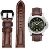 FOUUA Cinturino per orologio PANERAI Cinturino 22mm 24mm 26mm Cinturino per orologio militare in pelle vintage Cinturino per cinturino per uomo PANERAI LUMINOR 44