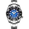 ADDIESDIVE 44.9 mm Blu Orologio Subacqueo Uomo Diver 200 M NH35A Zaffiro Sintetico Design Unico Increspature Dell'acqua