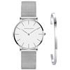 Kubagom Set Orologio da Polso Donna Ultra Sottile Quarzo Acciaio Inossidabile Bracciale