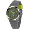 SINAR XB-48-1 - Orologio da polso da ragazzo, analogico, al quarzo, 10 bar, impermeabile, cinturino in silicone grigio, giallo, XB-48-1