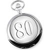 De Walden- Orologio da taschino con il numero 80 inciso sulla cassa, contenuto in una scatola regalo in raso di alta qualità.