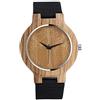 Unendlich U Orologio al quarzo Infinity U-Fashion in legno di bambù per donna e uomo Orologio al quarzo con cinturino in vera pelle Idea regalo di Natale Design di coppia Albero della vita