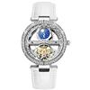 RORIOS Orologio Donna da Polso Orologio Analogico Automatico Meccanico Donna con Cinturino in Pelle Women Mechanical Watches