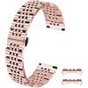 Kai Tian 18mm 20mm 22mm Argento Nero Oro Oro rosa Bracciale bicolore Conico Estremità dritte e curve Cinturino in acciaio inossidabile lucido per uomo Donna
