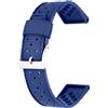 Kai Tian Bracciale di qualità 20mm Cinturino in gomma resistente in silicone per uomini e donne blu