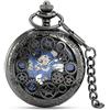 Avaner Orologio da Tasca Taschino da Uomo Donna Meccanico Automatico colore Nero in Lega