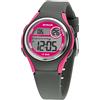 SINAR XE-64-8 - Orologio da polso da ragazza, digitale, al quarzo, 10 bar, con cinturino in silicone e rosa chiaro, Sportivo