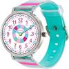 Kiddus Orologio Educativo per Bambine, Orologio da polso Analogico per Bambina 5-10 Anni, 3ATM e 5ATM, Primo con Ore e Minuti, Regalo Bimba Aprendimento