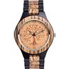 SUPBRO Orologio da Uomo in Legno, Orologio da Polso al Quarzo Resistente ai Graffi Elegante con Cinturino in Legno