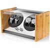 Watch Winder Smith® Watch Winder Carica Orologi, Design di brevetti in legno di bambù naturale,AC/Motore Giapponese Super Silenzioso Alimentato a Batteria Orologio Avvolgitore