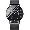 Unendlich U Orologio al quarzo ultra sottile Infinity-U per uomo Donna Moda Orologi da polso Orologio casual impermeabile con data in acciaio inossidabile