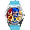 TAPORT Orologio al quarzo cinturino in pelle blu per i fan del gioco E6