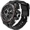 findtime Orologio sportivo digitale militare da uomo, grande display, 5 ATM, impermeabile con sveglia calendario, cronografo