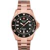 Swiss Alpine Military, 7053.1 - Orologio analogico al quarzo, da uomo, Master-Diver, in acciaio inox, Rosa/nero/nero - 1167sam.