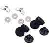 Alnicov Tamburo Piatti Accessori Set Piatti Feltro Rondelle Piatti Maniche Ala Dadi Hi-Hat Frizione Feltri Hi-hat tazza feltro Drum Set,Nero