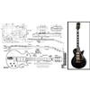 Luthiers Supplies Piano di Gibson Les Paul 'Black Beauty' Chitarra elettrica - scala stampa