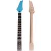 Alnicov- Manico di ricambio per chitarra elettrica, 24 tasti, tastiera in palissandro, per chitarra elettrica IBZ, colore: Blu