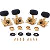 Alnicov 2R2L Tuning Peg Machine Head Accordatori per chitarra a ingranaggi aperti per chitarra a 4 corde ukulele placcati in oro