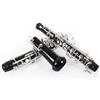 ROCHIX 1890 Rochix - Oboe professionale, Level WHS36, ebano, corpo argentato semi-automatico, suono C, con 2 fogli, 1 panno per la pulizia, 1 ancia per oboe, 1 poggiapolsi, 1 custodia e altro