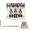Alnicov Cigar Box Guitar Parts: 3 corde Chrome Hard-tail ponte regolabile