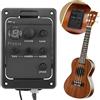 Nicoone Preamplificatore per Chitarra con 3 Bande Equalizzatore e Accordatore Integrato per Chitarra Acustica