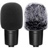 ChromLives Filtro Pop in Schiuma e Peloso Filtro Anti-Pop Filtro Antipop per Microfono Microfono Parabrezza Grande Copertura Microfono Compatibile con Audio Technica At2020 At2035 At2500 At2050 At4040 2 Pezzi