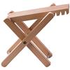 rayzm Poggiapiedi in Legno per Chitarra, Pieghevole, 4 Altezze Regolabili