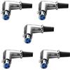 SIENOC 90 gradi XLR a 3 pin per microfono altoparlante femminile ad angolo retto connettore dell'adattatore (5 XLR femmina di 90 gradi)