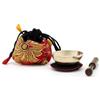 Klangschalen-Center GmbH 5086 - Campana tibetana piccola, con custodia rossa
